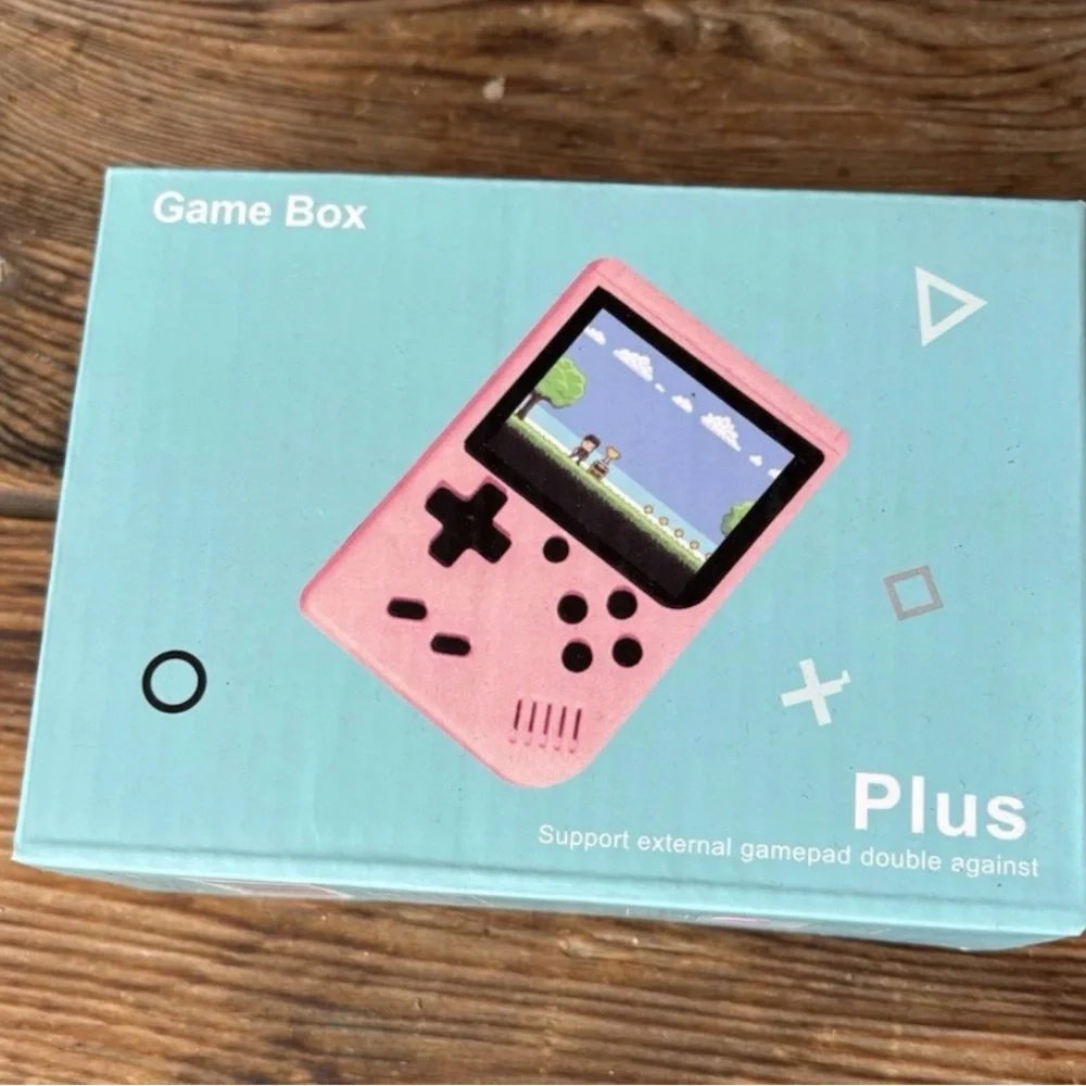 Game Box Plus - 500 Games in 1 Portable Handheld Game System (Pink)